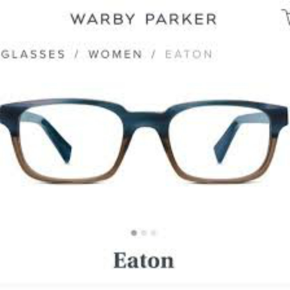 Two tone Glasses brown and blue